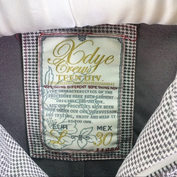 XDYE Crew Teen Div Pull & Bear zip up fitted jacket - Picture 8 of 13